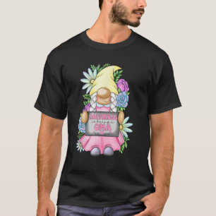 T-shirt Le Bonheur Est D'Être Une Oma Gnome Fille Mignonne