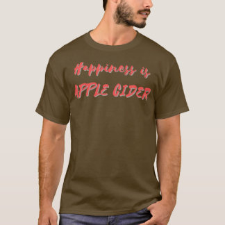 T-shirt Le bonheur est le cidre d'Apple