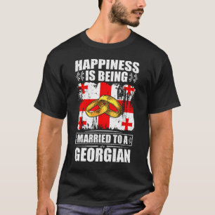 T-shirt Le Bonheur Est Marié À Un Géorgien