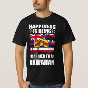 T-shirt Le Bonheur Est Marié À Un Hawaïen