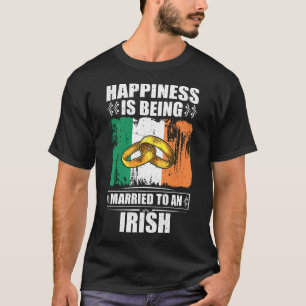 T-shirt Le Bonheur Est Marié À Un Irlandais