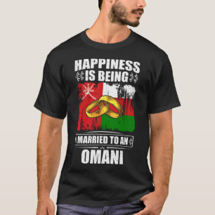 T-shirt Le Bonheur Est Marié À Un Omani