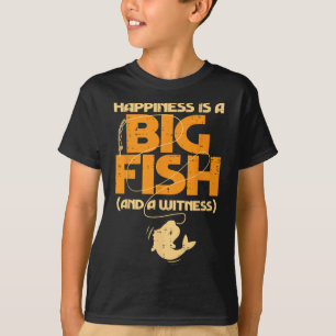 T-shirt Le Bonheur Est Un Grand Témoin De Poisson Drôle Pê