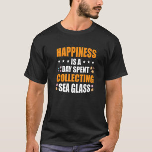 T-shirt Le Bonheur Est Un Jour Passé À Collecter La Plage