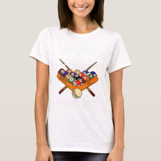 T-shirt Le Bonheur Est Un Parfait Rack Billiard Jeu Lover