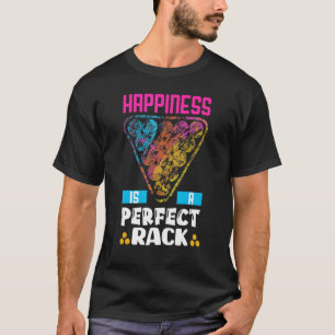 T-shirt Le bonheur est un rack parfait   Joueur de billard