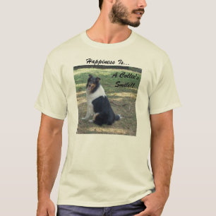 T-shirt Le Bonheur Est.. Un sourire de Collie..