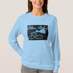 T-shirt Le bonheur fait du vélo la pièce en t