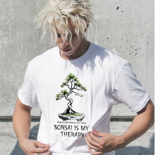 T-shirt Le bonsaï est ma thérapie citation amusante pour l
