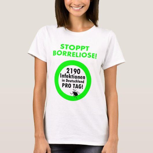 T-shirt Le Borreliose s'arrête (Devant)