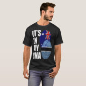 T-shirt Le Botswan Et L'Australie Mélangent Le Patrimoine  (Devant entier)