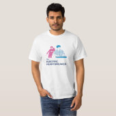 T-shirt Le bourreau des coeurs électrique Pink&Blue - (Devant entier)