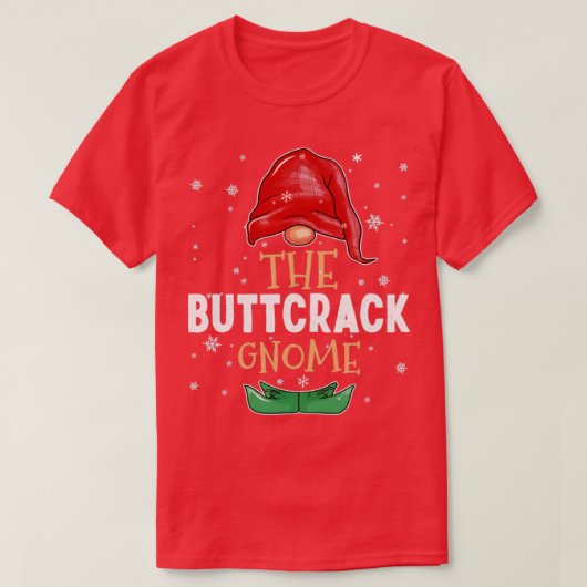 T-shirt Le bouton Gnome Family Correspondant Noël Outf (Design devant)