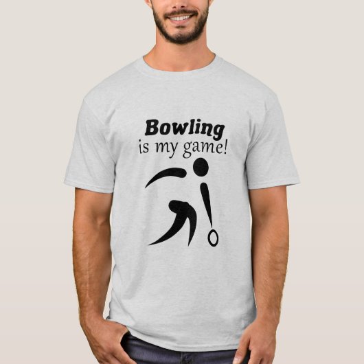 T-shirt Le bowling est mon jeu ! (Devant)