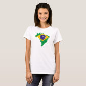 T-shirt Le Brésil pour les dames 2 (Devant entier)