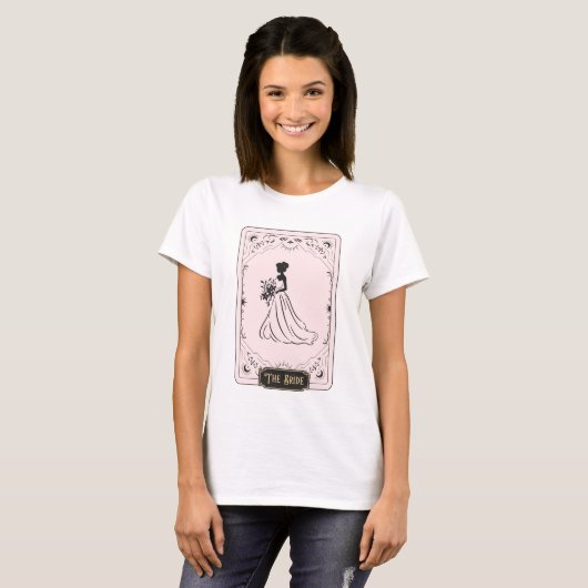 T-shirt Le Bride Tarot Fortune Bachelorette Party (Devant entier)