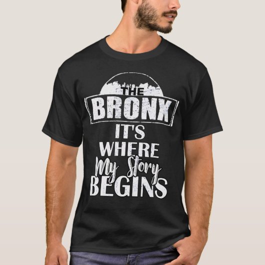T-shirt Le Bronx où mon histoire commence Bronx (Devant)
