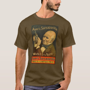 T-shirt Le brun du m de la salsepareille d'Ayer