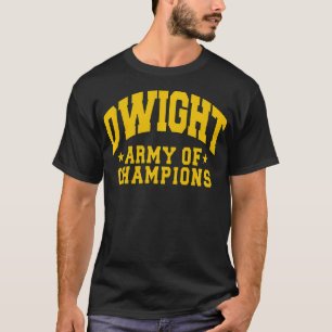T-shirt Le bureau Dwight Armée des champions