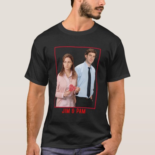 T-shirt Le Bureau Jim Et Pam Photo (Devant)