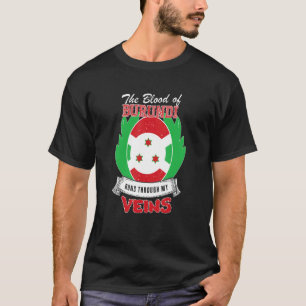 T-shirt Le Burundi Dans Mes Veines