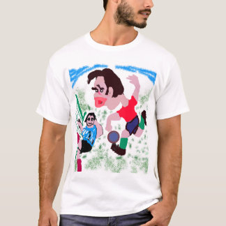 T-shirt Le but décisif – Caricature de football