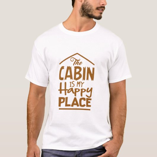 T-shirt Le Cabine est mon endroit heureux (Devant)