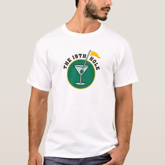 T-shirt Le cadeau 19th Hole Funny Golf Dadism (Devant)