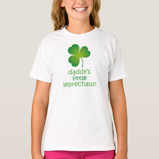 T-shirt Le cadeau irlandais Little Leprechaun de papa (Devant)