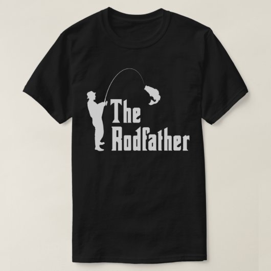 T-shirt Le cadeau RodFather Funny Fishing (Design devant)
