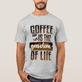 T-shirt Le café est l'essence de la vie amusant café citat (Devant)