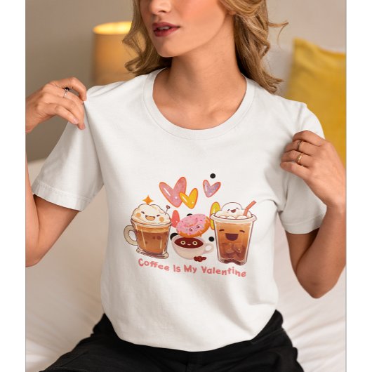 T-shirt Le café est ma Saint-Valentin | Café Valentine