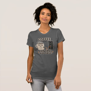 T-shirt Le café est ma tension de contrôle – Synthé modula
