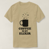 T-shirt Le Café Est Mon Elixir (Design devant)