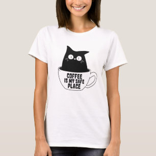 T-shirt Le Café Est Mon Refuge