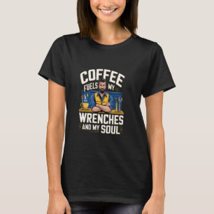 T-shirt Le Café Fuit Mes Pouces Et Mon Âme