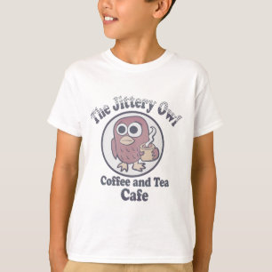 T-shirt Le café Jittery Owl Coffee and Tea Cafe