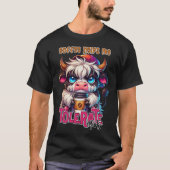 T-shirt Le café m'aide à tolérer les idiots (Devant)
