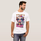 T-shirt Le café m'aide à tolérer les idiots (Devant entier)