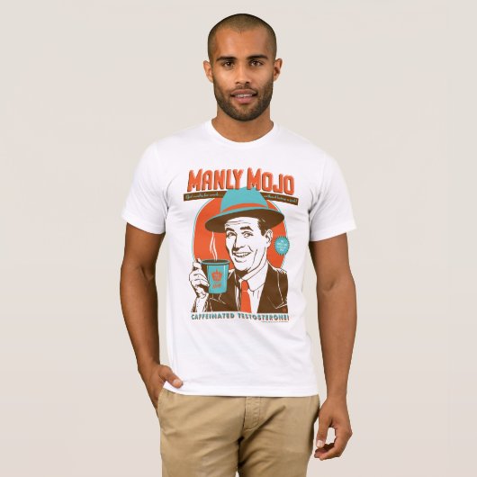 T-shirt Le café Manly Mojo (Devant entier)