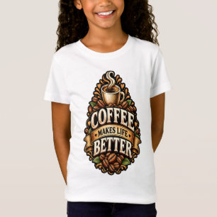 T-Shirt Le café rend la vie meilleure – Amateur de café Vi