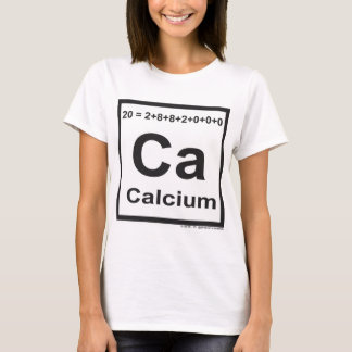 T-shirt Le calcium d'élément