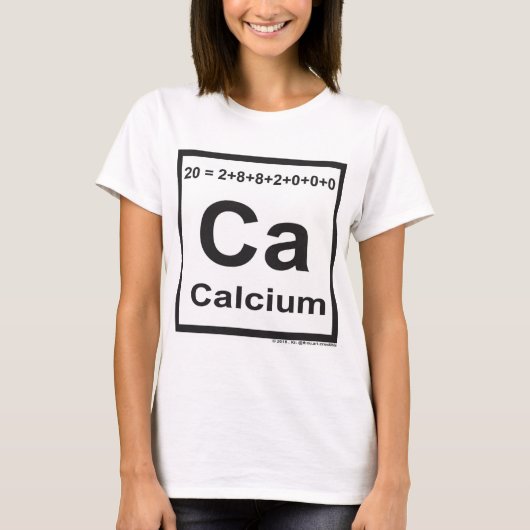 T-shirt Le calcium d'élément (Devant)
