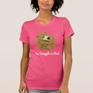 T-shirt Le câlin est vraie pièce en t
