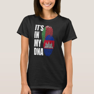 T-shirt Le Cambodge Et Le Bélarus Mélangent L'ADN Patrimoi