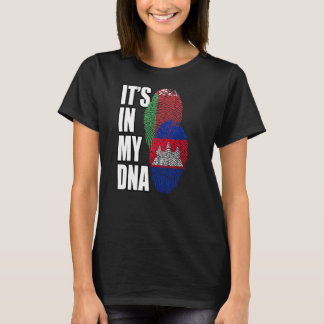 T-shirt Le Cambodge Et Le Bélarus Mélangent L'ADN Patrimoi
