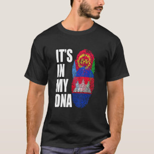T-shirt Le Cambodge Et L'Erythrée Mélangent L'ADN Patrimoi