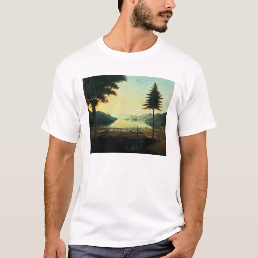 T-shirt Le campement au lac George, New York, 1759 (huile (Devant)