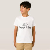 T-shirt Le camping est des "intentions " (Devant entier)