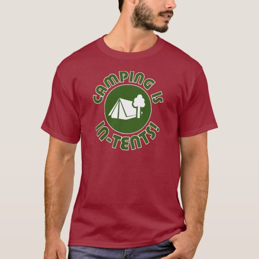 T-shirt le camping est des intentions (Devant)